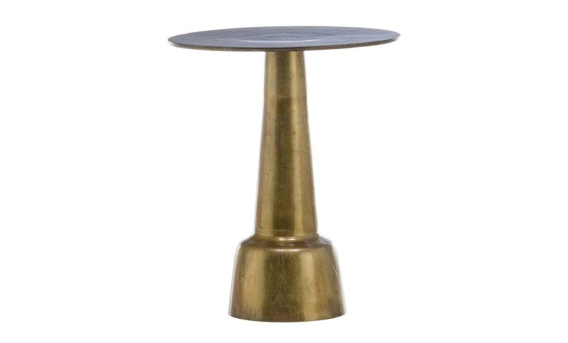 Golbez 26" Antique Brass Side Table
